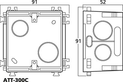 MONACOR ATT-300C Einbaugehäuse