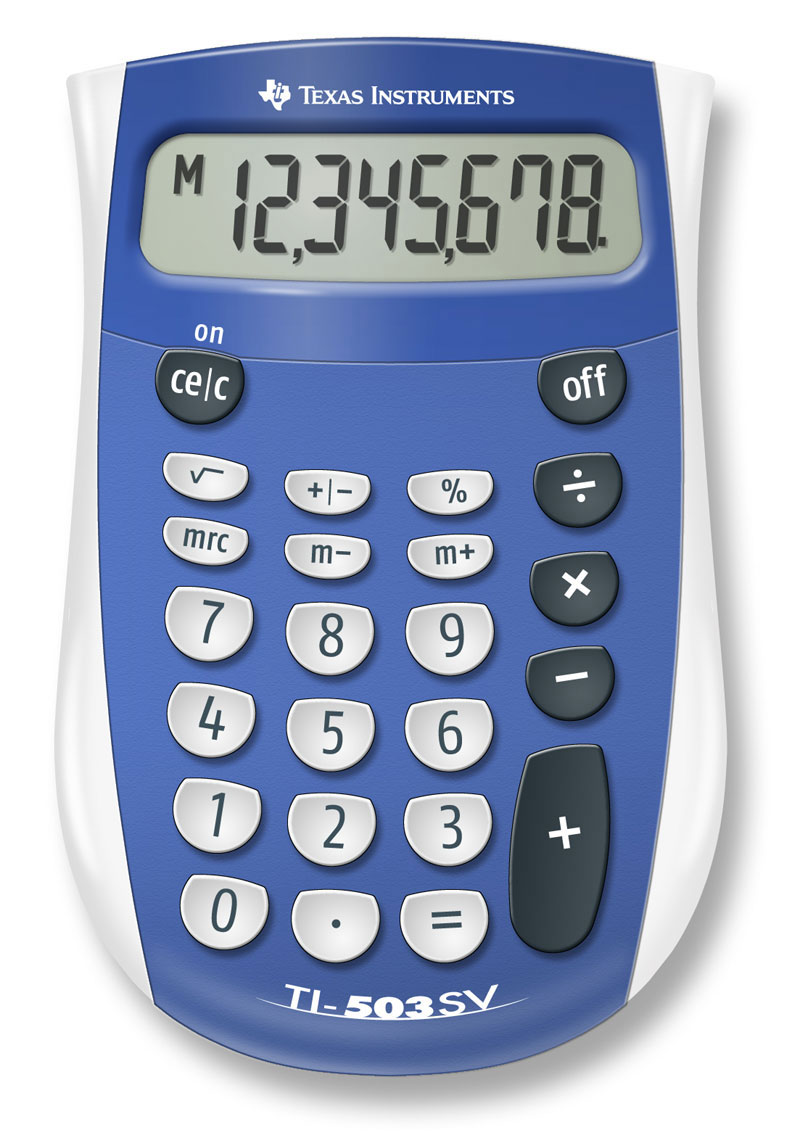 TI-503 SV Taschenrechner Texas Instruments, 8-stelliges Display, Batterie 