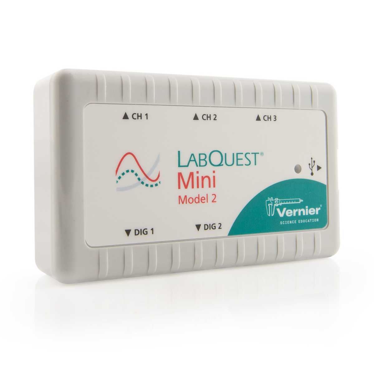 Vernier LabQuest Mini Model 2 - Messwerterfassungssystem 3x BTA/2x BTD/1x USB/100 Werte pro Sek./LoggerLite