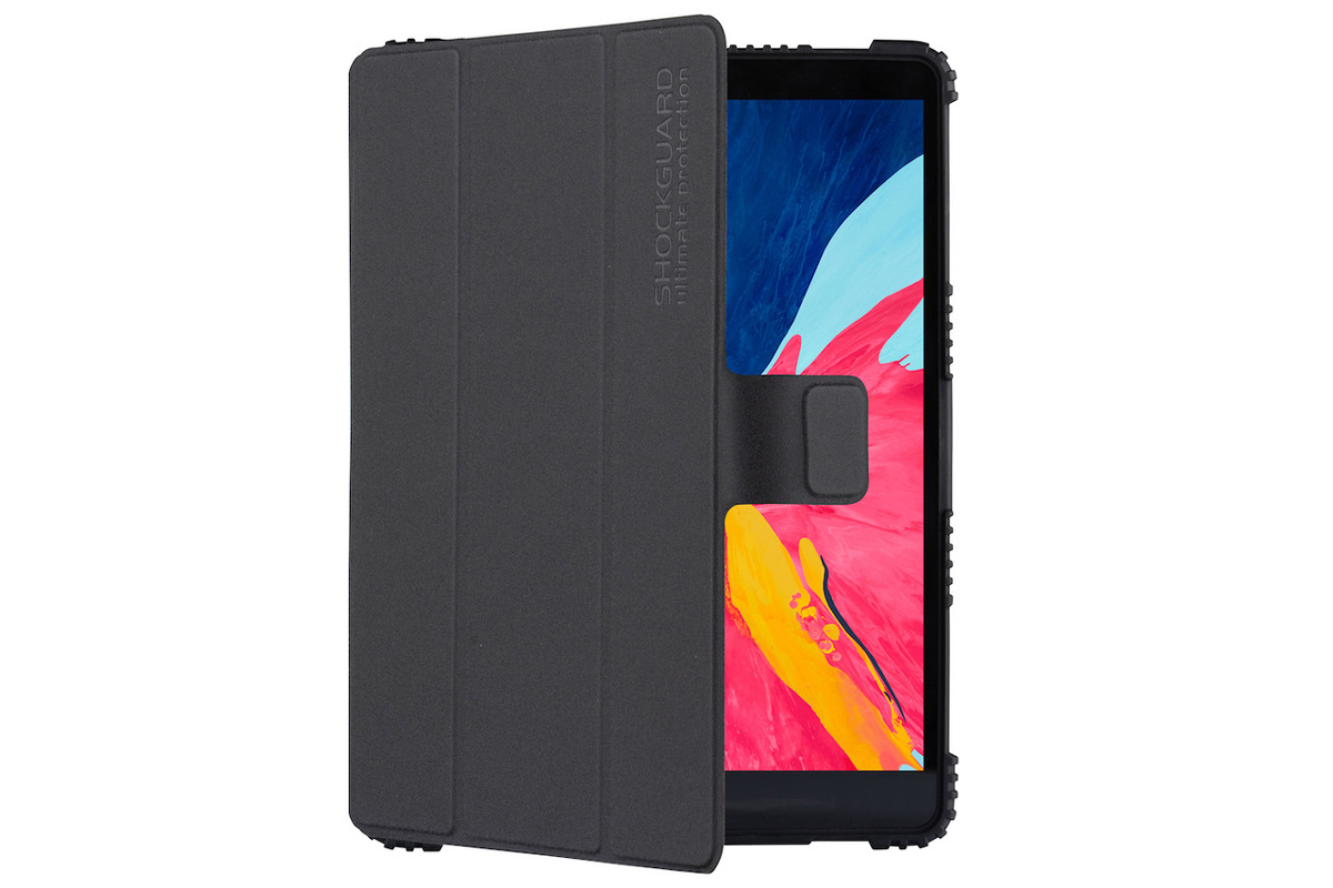 SHOCKGUARD View PEN iPad 10.2 Case in schwarz/transparent