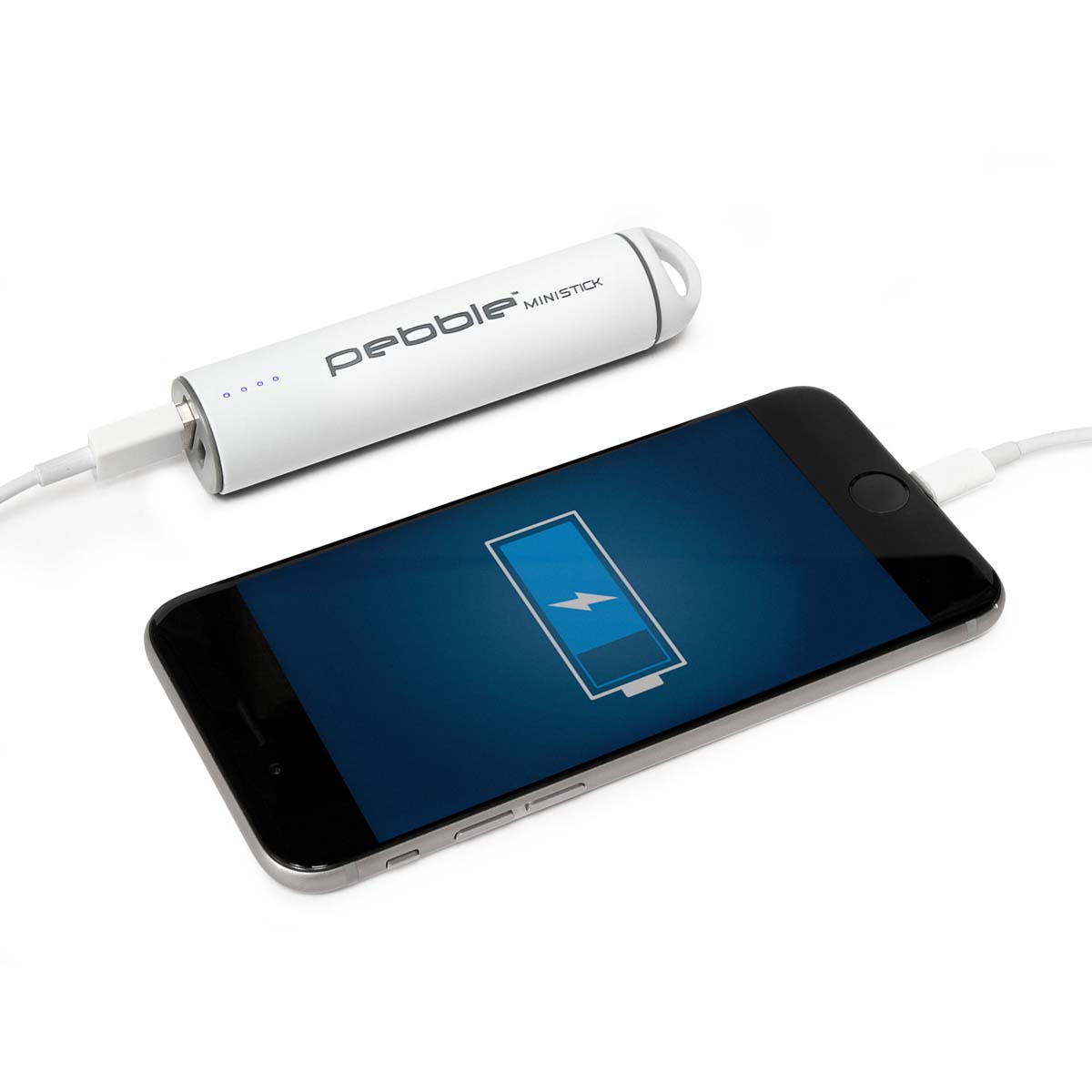 Veho VPP-102-WH-2200 Pebble Mirco USB-Powerbank 2200 mAh, 1 A, weiß