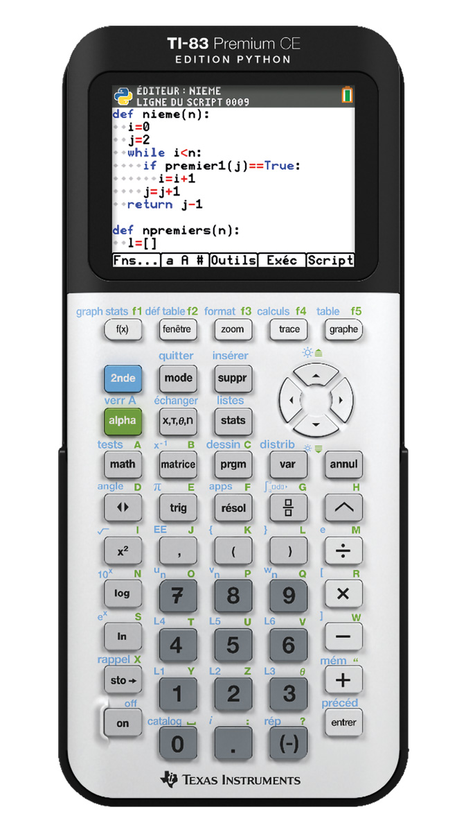 TI-83 Premium CE Python Edition Texas Instruments 