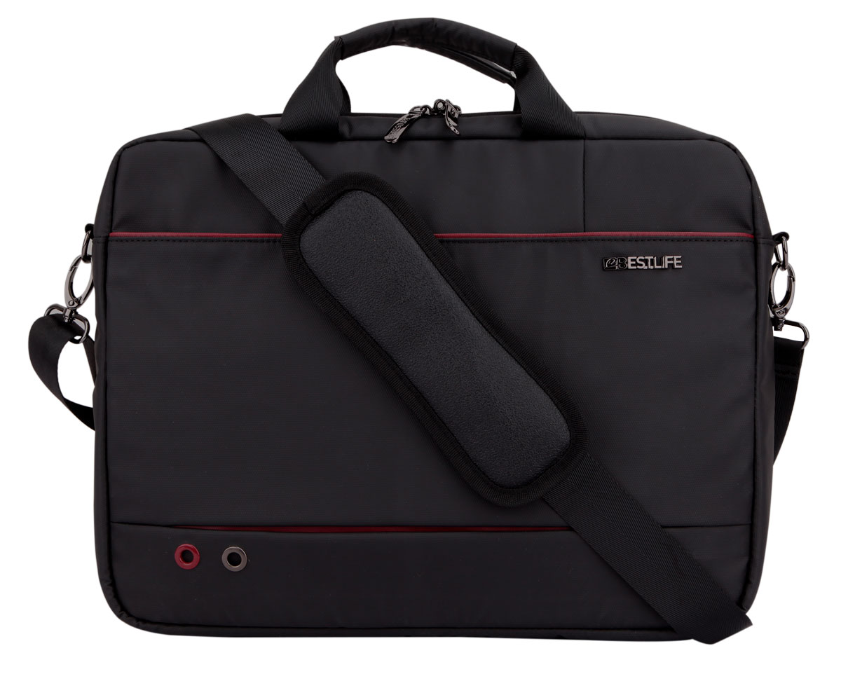 BestLife Business Quark UMHÄNGETASCHE schwarz Laptop Briefcase für 15,6''