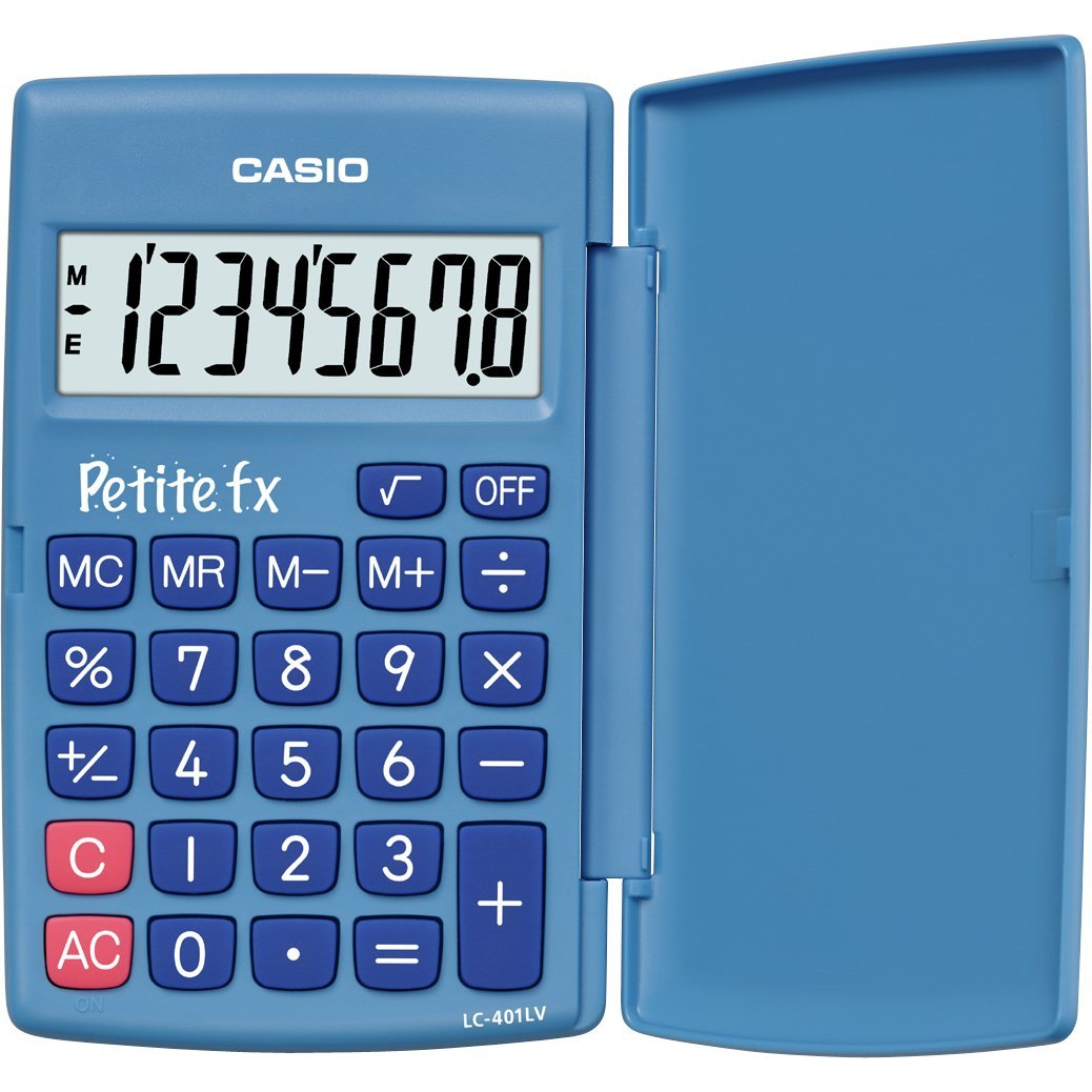 Casio LC-401LV BU Petite FX Taschenrechner blau 