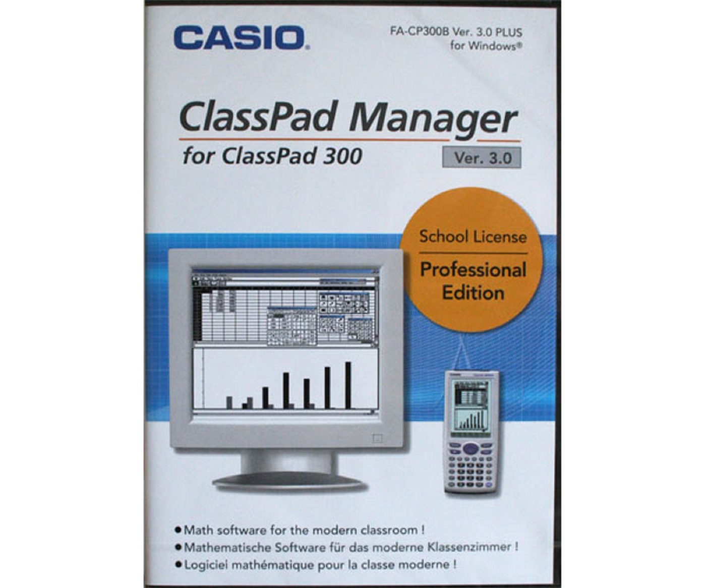 Casio ClassPad Manager Software 2.x / PC-Version des ClassPad 300 Plus Schullizenz / zeitlich unbegrenzt