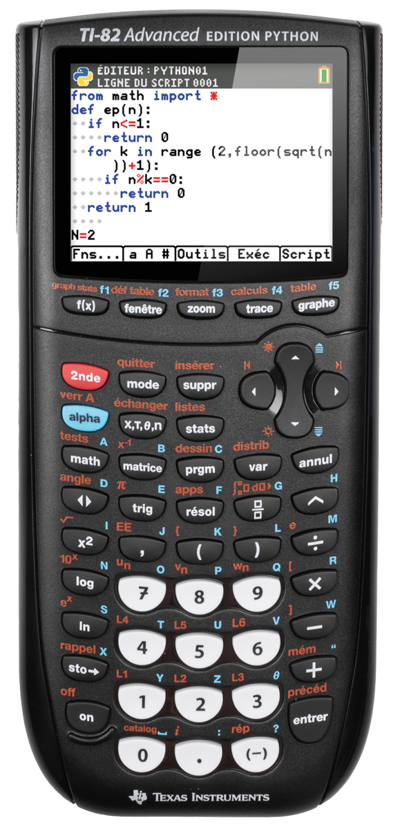 TI-82 Advanced Python Edition Grafikrechner Texas Instruments 