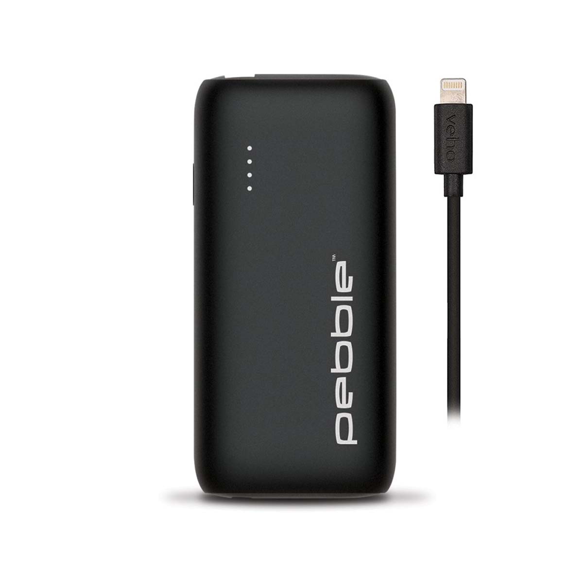 Veho VPP-012-PZ5-B Pebble Power Bank USB-C 5000 mAh, 12V, MFI-Apple-zertifiziertes Lightning-Kabel