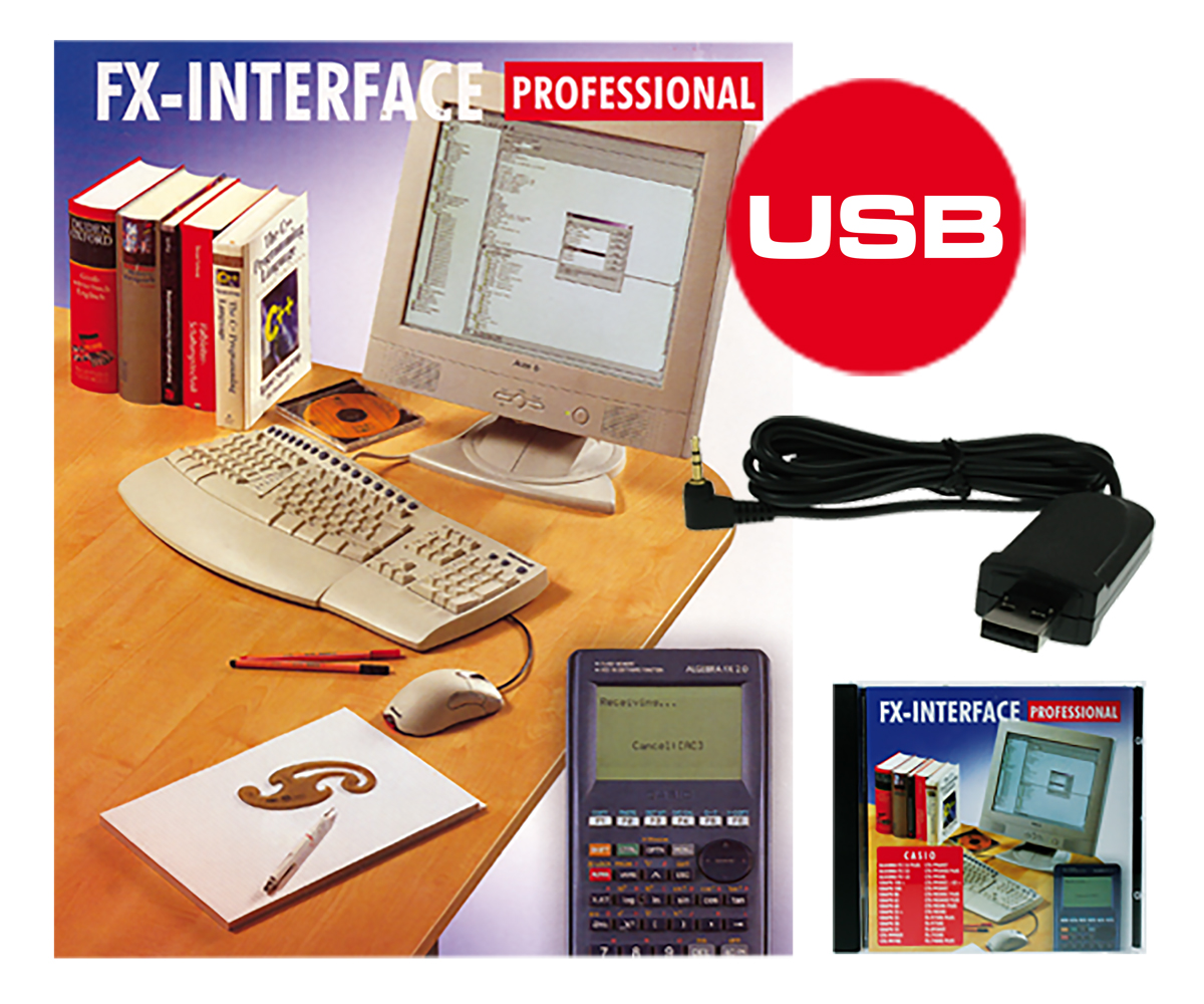 Yellow FX-Interface Professional USB und Software PC-Verbindungskit für Casio FX-x/CFX-x