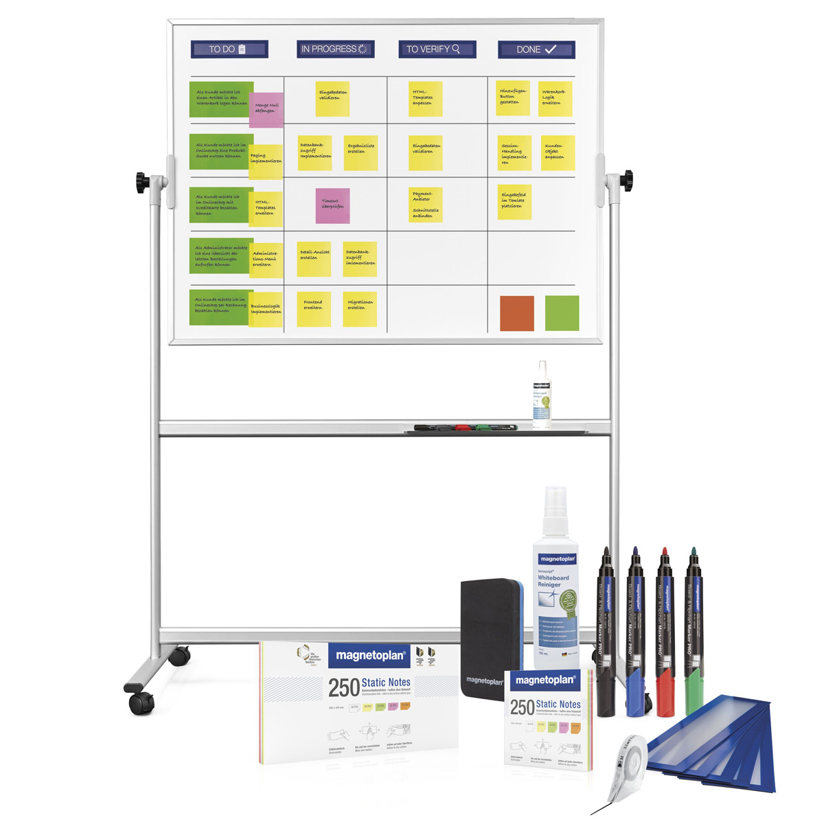 Magnetoplan 1240499 Scrumboard Standard, mobil 