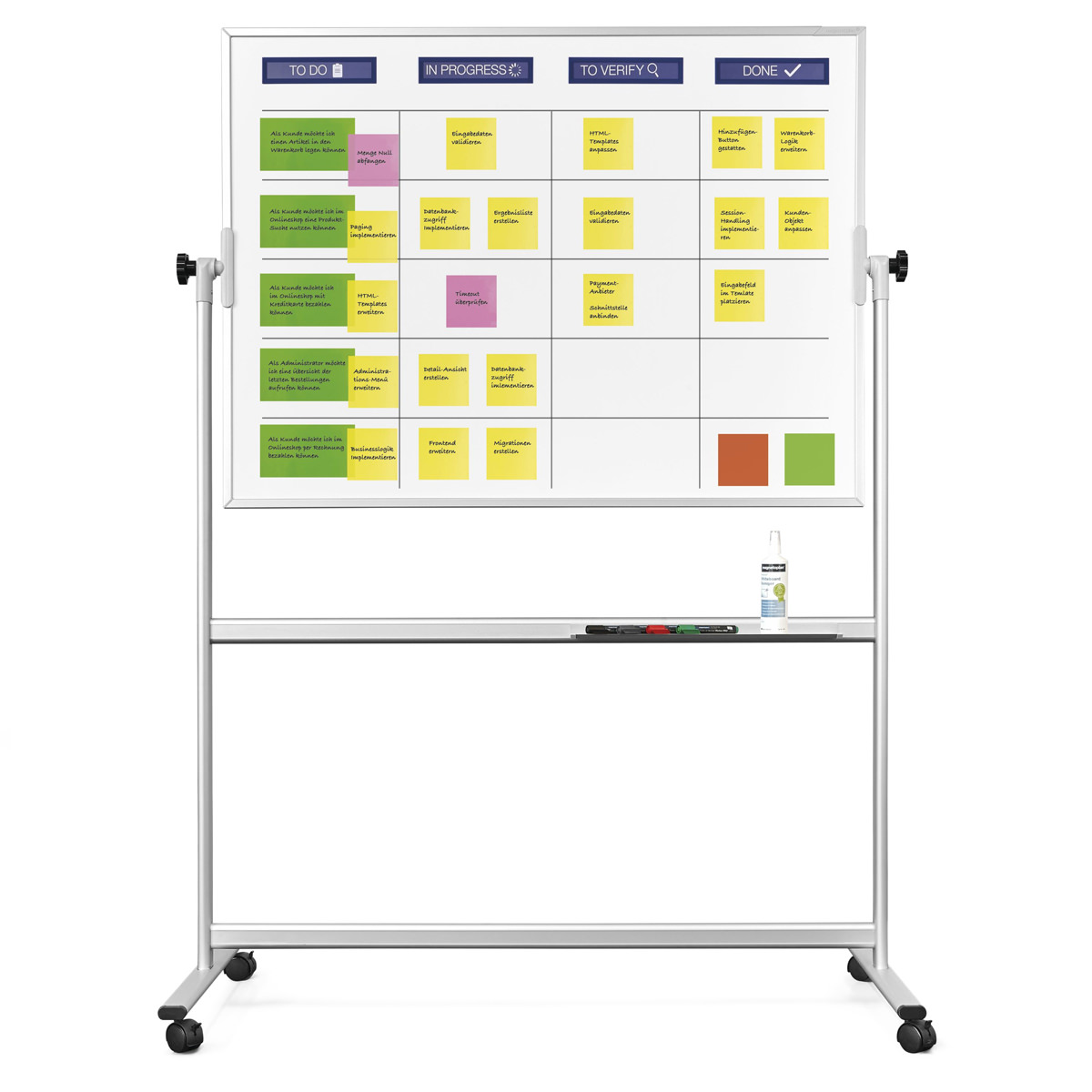 Magnetoplan 1240499 Scrumboard Standard, mobil 