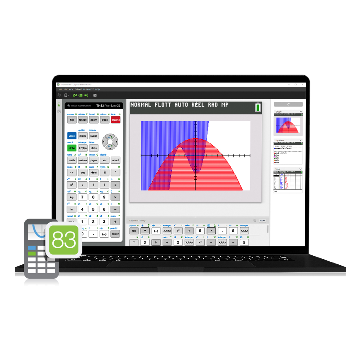 TI-SmartView CE 83 Emulator für TI-83 Familie von Texas Instruments verschiedene Lizenzmodelle und -zeiten