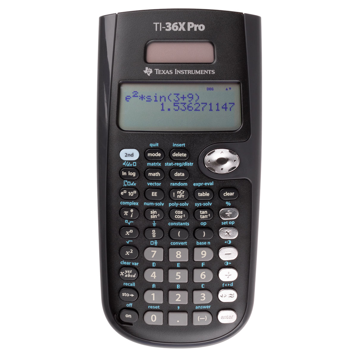 TI-36 X Pro Schulrechner Texas Instruments natürliche Ein- und Ausgabe, Solar/Batterie 