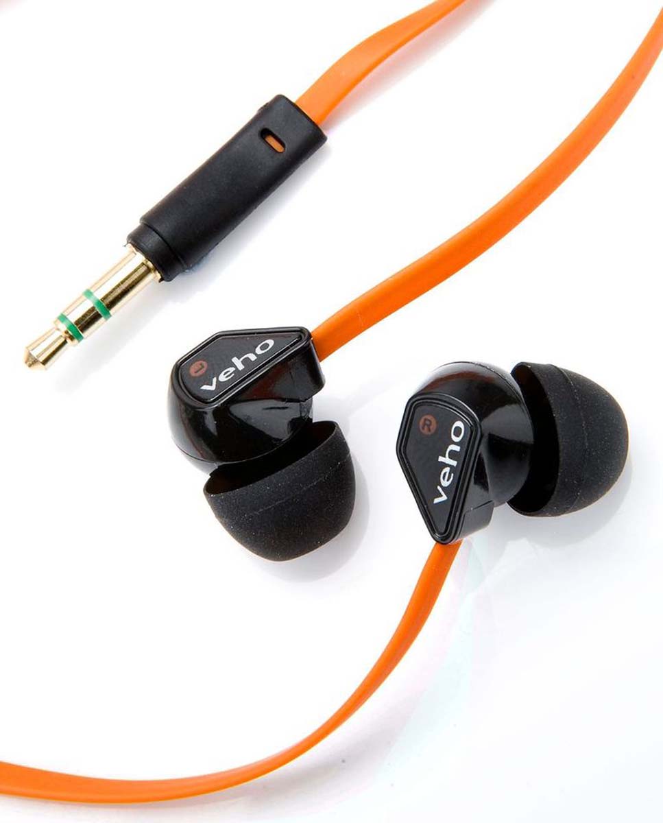 Veho VEP-003-360Z1 In-Ear Kopfhörer, kabelgebunden, orange 