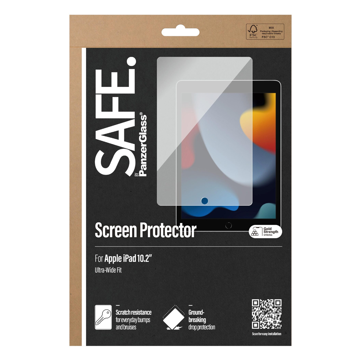 SAFE by PanzerGlass® Screen Protector Apple iPad 10.2'' - Ultra Wide Fit 