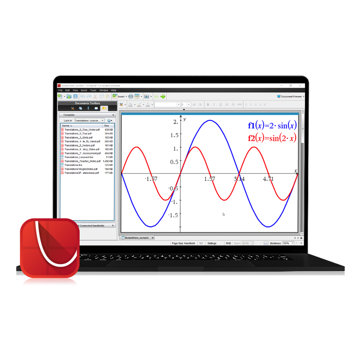 TI-Nspire CX Student Software (numerisch) von Texas Instruments verschiedene Lizenzmodelle und -zeiten