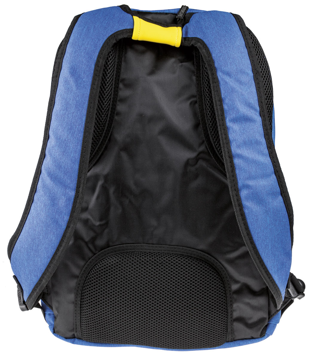 BestLife Rucksack für Laptop bis zu 15,6 Zoll stoßfest blau / gelb / schwarz