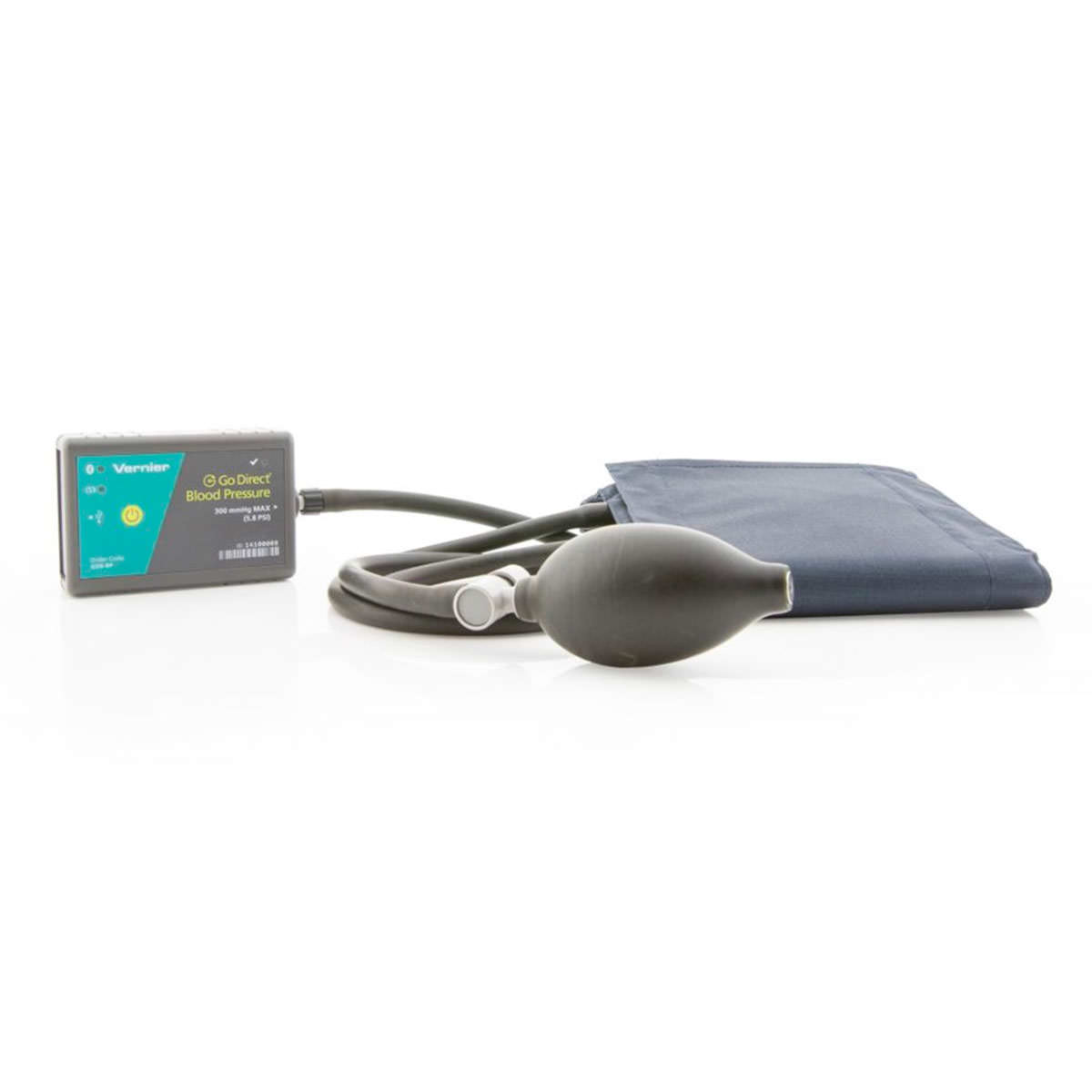 Vernier Go Direct® Blutdrucksensor GDX-BP mit Manschette, Überdruckventil, USB-Kabel