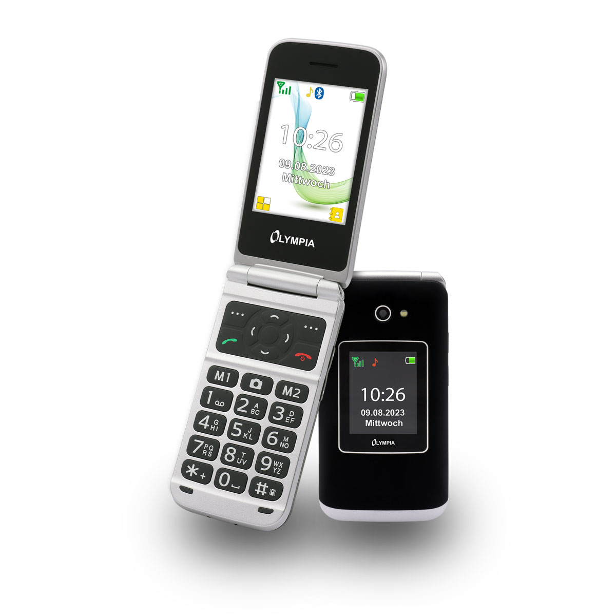 Olympia VITUS 4G Mobiltelefon schwarz mit Kamera, SOS-Taste & HAC