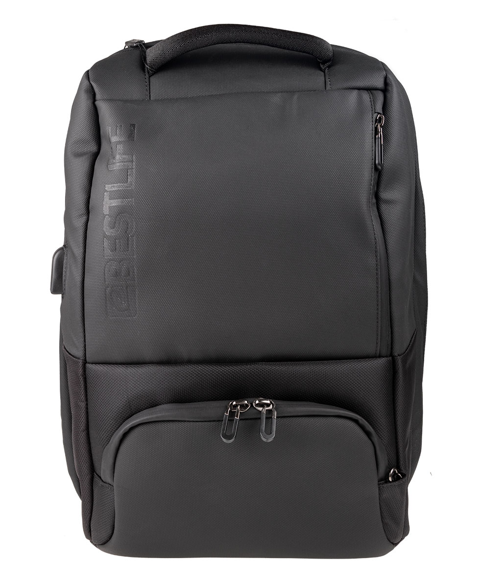 BestLife TravelSafe Neoton RUCKSACK schwarz Laptop Rucksack für 15,6'', Security Features, USB