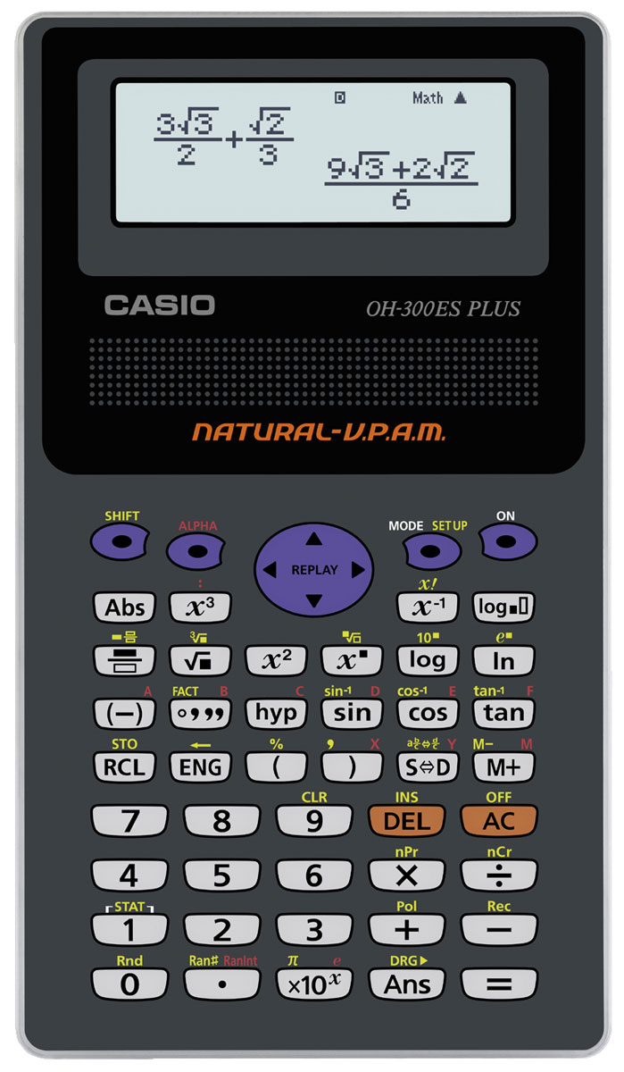 Casio OH-300 ES PLUS Overhead-Version des FX-86 DE Plus und FX-991 ES