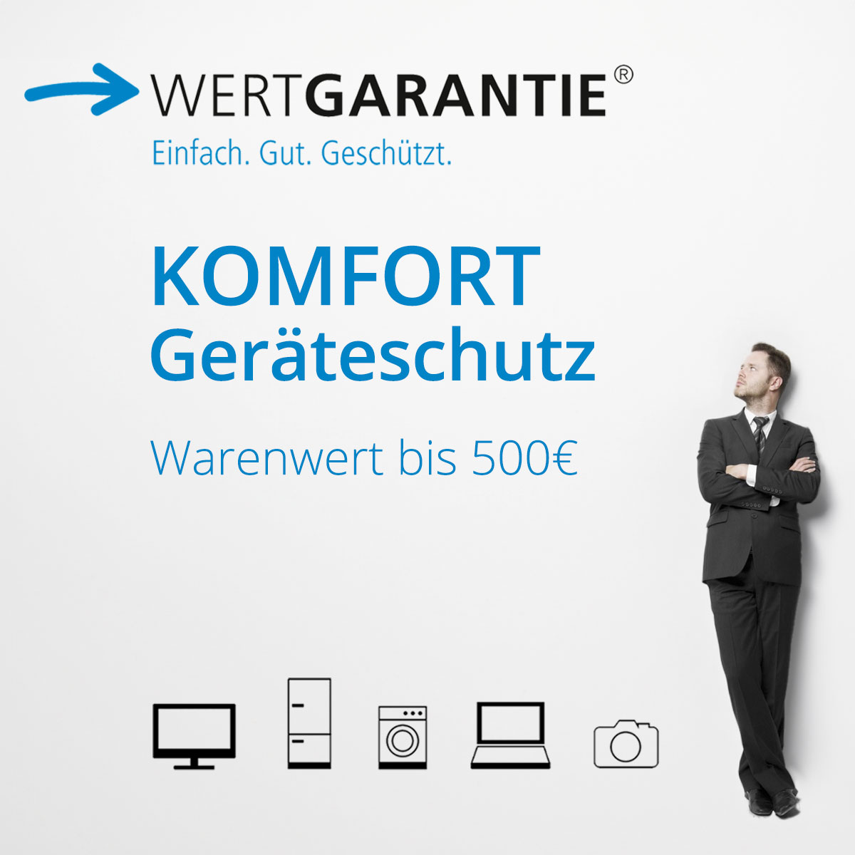 Wertgarantie Komfort Geräteschutz bei technischen Geräten bis 500€